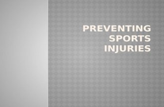 What is a sports injury? “Sports injuries result from acute trauma or repetitive stress associated with athletic activities. Sports injuries can affect.