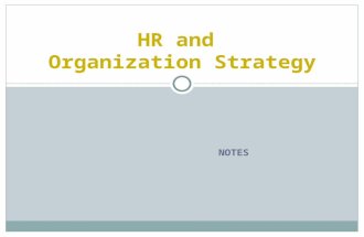 NOTES HR and Organization Strategy. For more on Indian HR industry, click hereclick here Road Map  Introductions and course overview.  Changes in the.