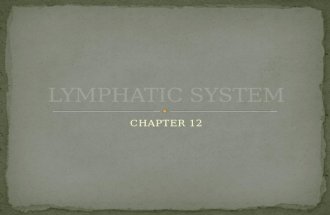 CHAPTER 12. CONSISTS OF 2 PARTS 1. LYMPHATIC VESSELS- transport fluids that have escaped the cardiovascular system called LYMPH 2.LYMPHATIC ORGANS- (lymph.