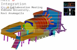 Hall D Integration Status GlueX Collaboration Meeting Indiana University, Ravi Anumagalla.