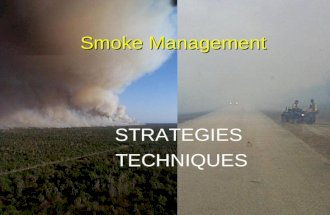 Virginia Prescribed Burn Manager Certification Program 1 Smoke Management STRATEGIES TECHNIQUES.