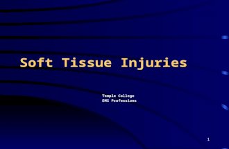1 Soft Tissue Injuries Temple College EMS Professions.