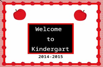 Welcome to Kindergarten 2014-2015. Wright State University Alum Xavier for MA of Ed. Administration 11 years at SASEAS Taught 2 nd, 3 rd, 7 th, 8 th and.