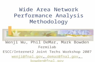 Wide Area Network Performance Analysis Methodology Wenji Wu, Phil DeMar, Mark Bowden Fermilab ESCC/Internet2 Joint Techs Workshop 2007 wenji@fnal.govwenji@fnal.gov,