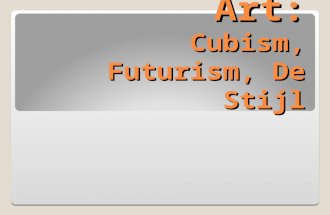 Abstract Art: Cubism, Futurism, De Stijl. Pablo Picasso (1881-1974)