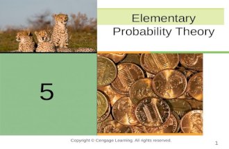 Copyright © Cengage Learning. All rights reserved. Elementary Probability Theory 5.