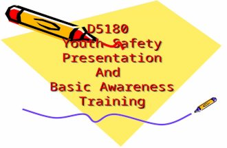 D5180 Youth Safety Presentation And Basic Awareness Training.