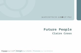 Future People Claire Cross. Contents A little bit about me Matchtech Group Challenges we face recruiting for the Group – Attracting – Selecting & On-boarding.