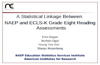 A Statistical Linkage Between NAEP and ECLS-K Grade Eight Reading Assessments Enis Dogan Burhan Ogut Young Yee Kim Sharyn Rosenberg NAEP Education Statistics.