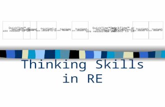 Thinking Skills in RE Part I: Some Theory what are their generic characteristics? what are thinking skills? what are the benefits of using thinking skills.