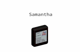 Samantha. What is it? –It is a Wi-Fi interface for the Lego Mindstorms –It replaces the Bluetooth connection for running matches It is mostly for running.
