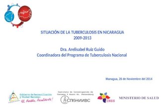 SITUACIÓN DE LA TUBERCULOSIS EN NICARAGUA 2009-2013 Dra. Arelisabel Ruiz Guido Coordinadora del Programa de Tuberculosis Nacional Managua, 26 de Noviembre.