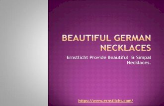 Beautiful German Necklaces