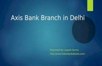 Axis Bank Branch in Delhi