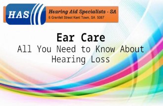 Ear Care: All You Need to Know About Hearing Loss