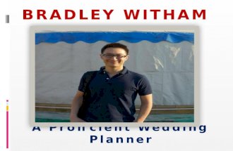 Bradley Witham -  Proficient Wedding Planner