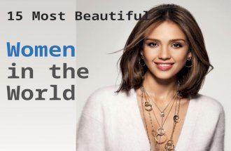15 Most Beautiful Women in the World