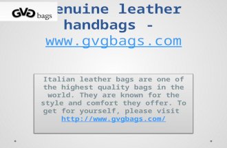 Leather handbags -