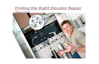 Finding the Right Elevator Repair Service