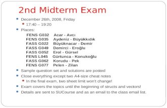 2nd Midterm Exam