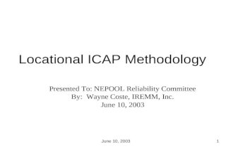 Locational ICAP Methodology