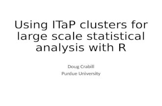 U sing ITaP clusters for large scale statistical analysis with R