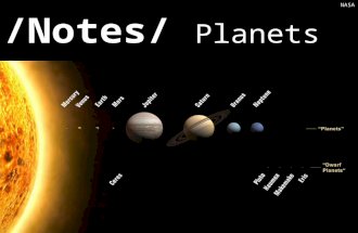 Notes/  Planets
