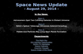 Space News Update - August 29, 2014 -
