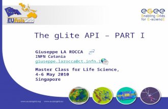 The gLite API – PART I