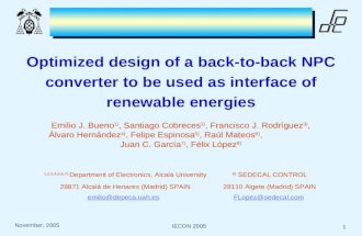 Optimized design of a back-to-back NPC converter to be used as interface of renewable energies
