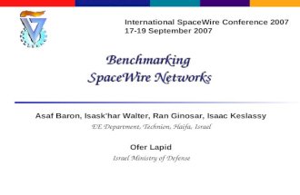 Benchmarking  SpaceWire Networks