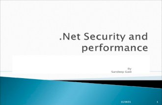 .Net  Security and performance