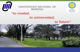 UNIVERSIDAD NACIONAL DE MORENO