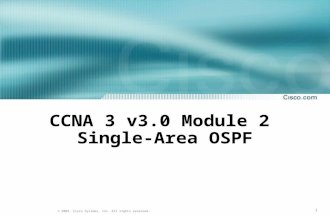 CCNA 3 v3.0 Module 2  Single-Area OSPF