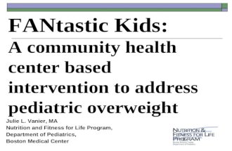FANtastic Kids: A community health center based intervention to address pediatric overweight