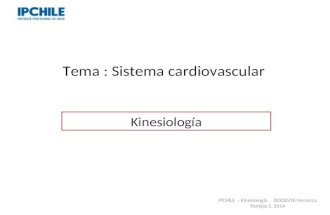 Tema : Sistema cardiovascular Professor: Verónica Pantoja . Lic. MSP.