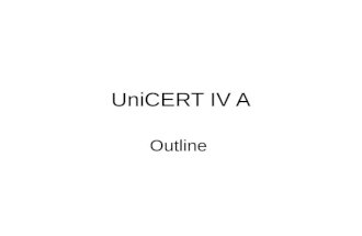 UniCERT IV A