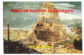 Natural human languages