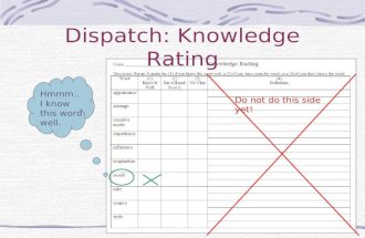 Dispatch: Knowledge Rating
