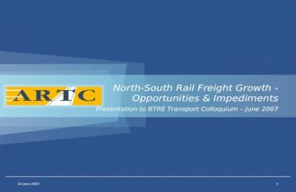 North-South Rail Freight Growth - Opportunities & Impediments