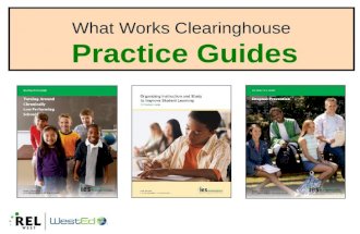 What Works Clearinghouse Practice Guides