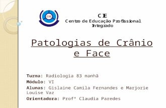 Patologias de Crânio e Face Turma:  Radiologia 83 manhã Módulo:  VI