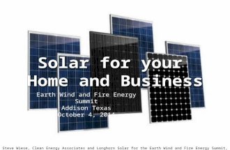 Solar for your  Home and Business
