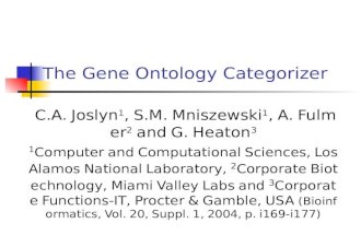 The Gene Ontology Categorizer