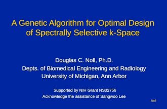 A Genetic Algorithm for Optimal Design of Spectrally Selective k-Space