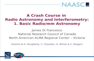 A Crash Course in Radio  Astronomy and  Interferometry : 1. Basic Radio/mm Astronomy