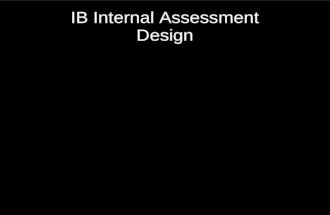 IB Internal Assessment Design