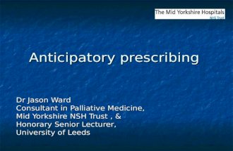 Anticipatory prescribing