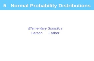 5   Normal Probability Distributions