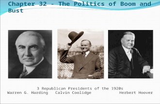 Chapter 32 - The Politics of Boom and Bust